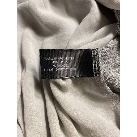 Lane Bryant Black Heathered Sweater Sheer Trim Zip Up Back Scoop Neck SZ 14/16 - Picture 11 of 11